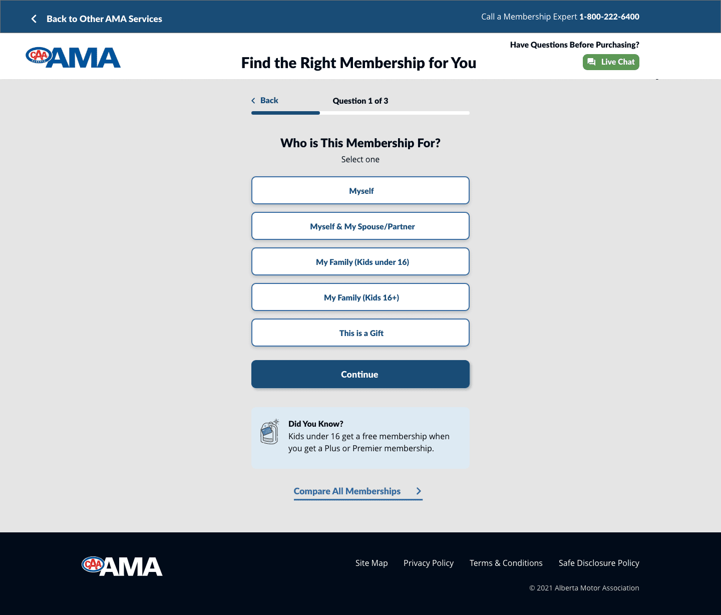 Join AMA membership funnel